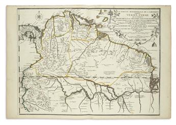 (SOUTH AMERICA.) De Fer, Nicolas. La Partie Meridionale de LAmerique Appelee Terre Ferme...